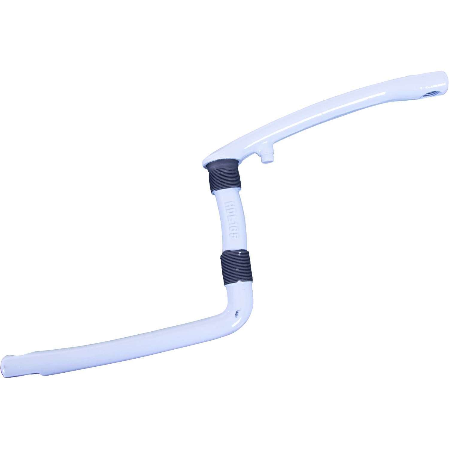 deTox BMX Fahrrad Kurbel 170 mm 20 Zoll Tretkurbel Fahrradkurbel einteilig Fauber wei&szlig; 