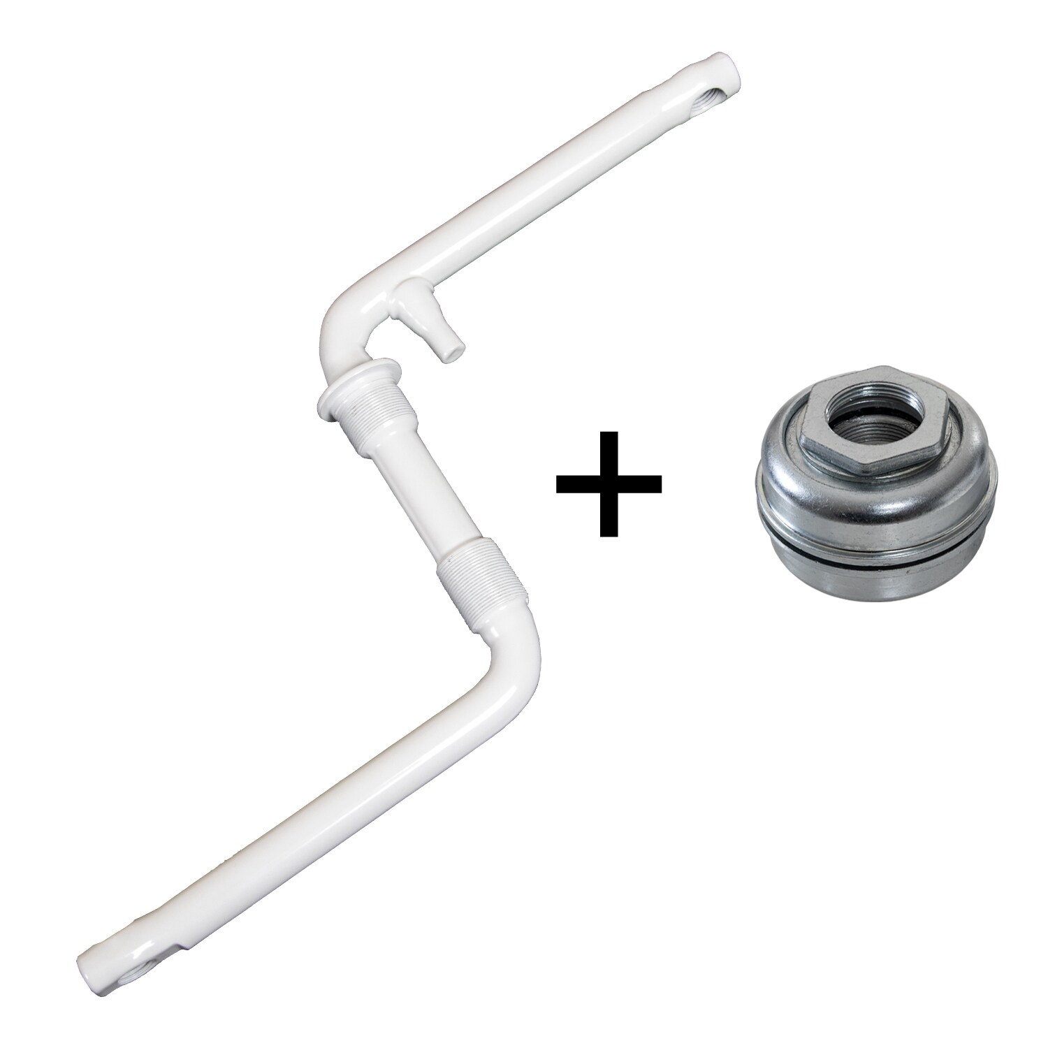 deTox BMX Fahrrad Kurbel 170 mm 20 Zoll Tretkurbel Fahrradkurbel einteilig Fauber wei&szlig; mit US-BB Lager 