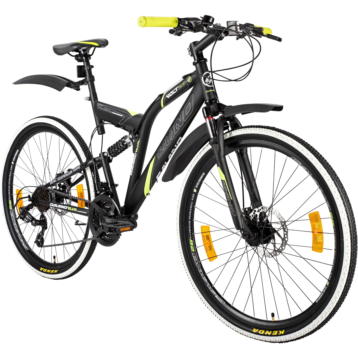 Galano Volt DS Mountainbike Fully ab 160 cm Jugendfahrrad 26 Zoll Fahrrad 21 Gang MTB f&uuml;r Jungen und M&auml;dchen Jugendrad 