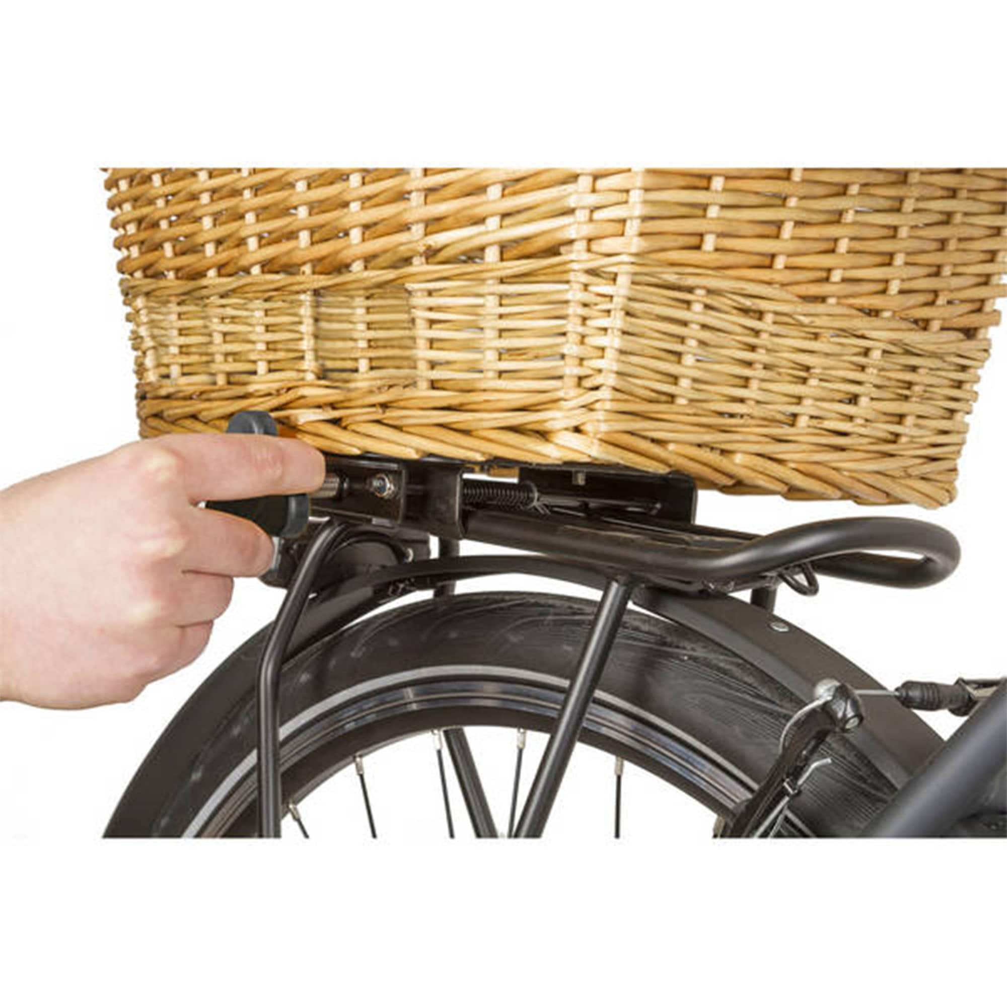 M-Wave Carrier Top Fahrradkorb hinten fr Haustiere Fahrrad Korb fr Hunde  oder Katzen bis 15 kg Hundefahrradkorb Weidenkorb bei Marktkauf online  bestellen