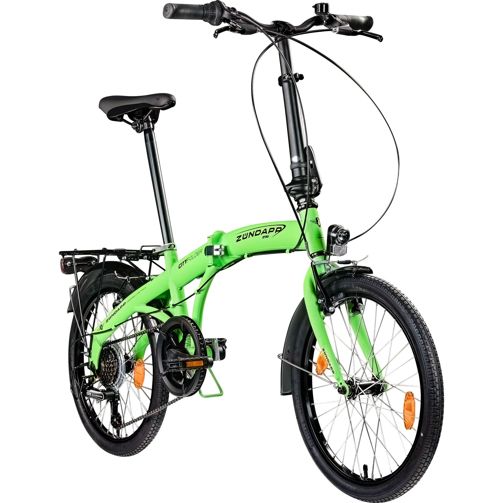ZF20 Speed Folder 20 Zoll Klapprad Faltrad Stadtrad Fahrrad faltbar Klappfahrrad StVZO