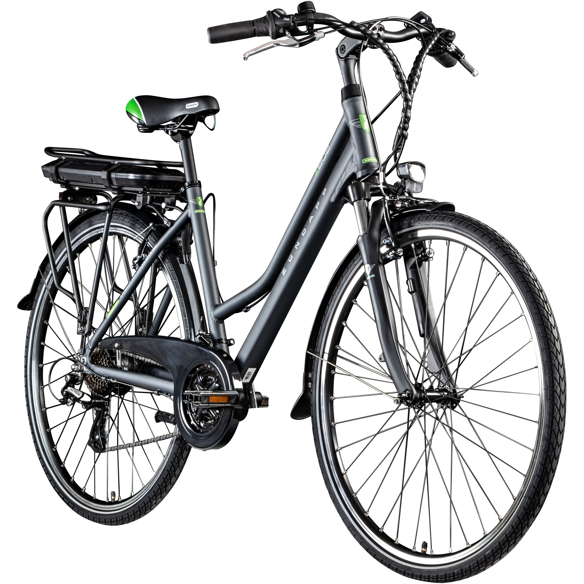 Z&uuml;ndapp Z802 E Bike 28 Zoll Trekkingrad Damen ab 155 cm mit 21 G&auml;ngen 