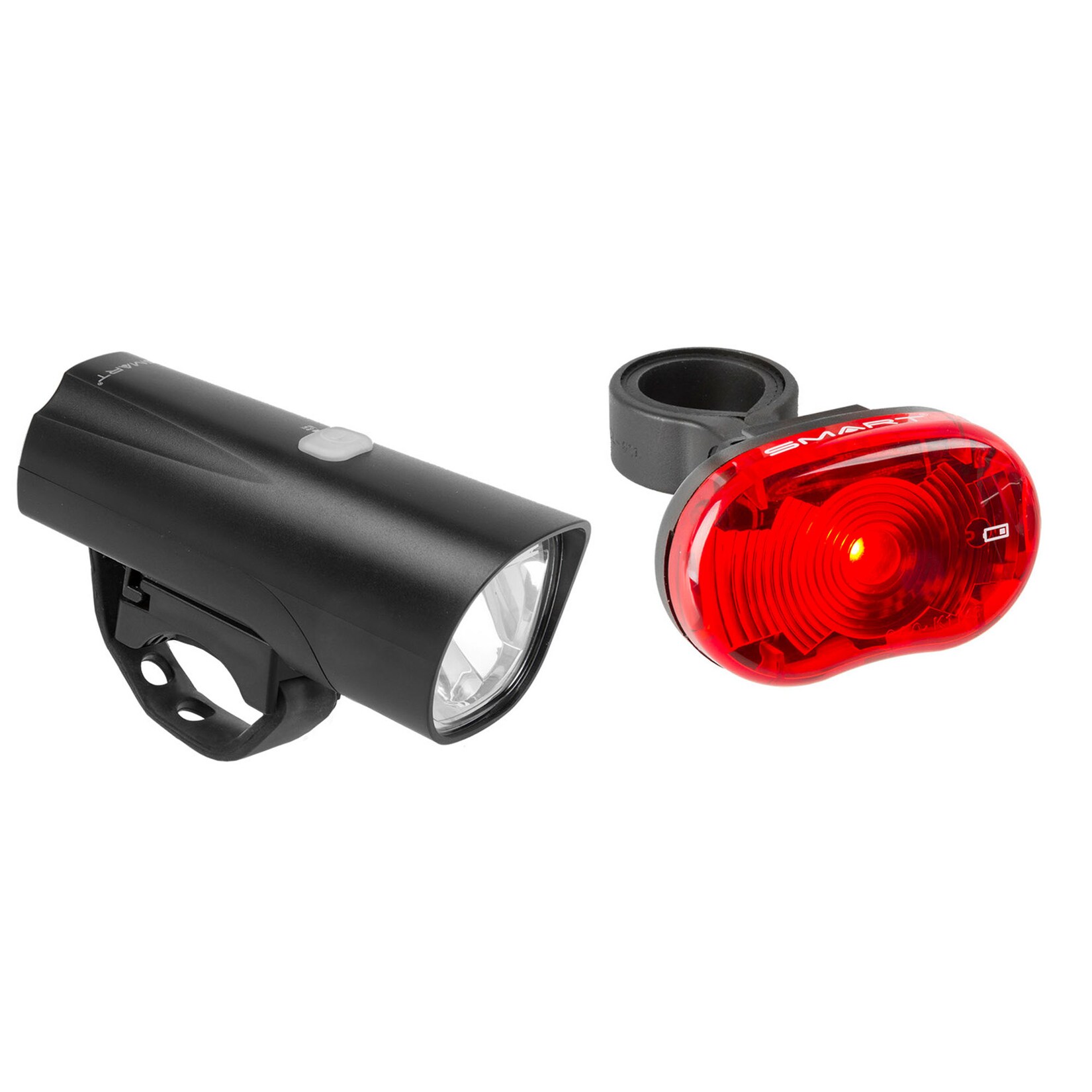 Touring 30 LED Lampenset Fahrradlicht Set 30 Lux Fahrrad Lichter Fahrradbeleuchtung vorne und hinten helle Fahrradleuchte StVZO Fahrradlampen