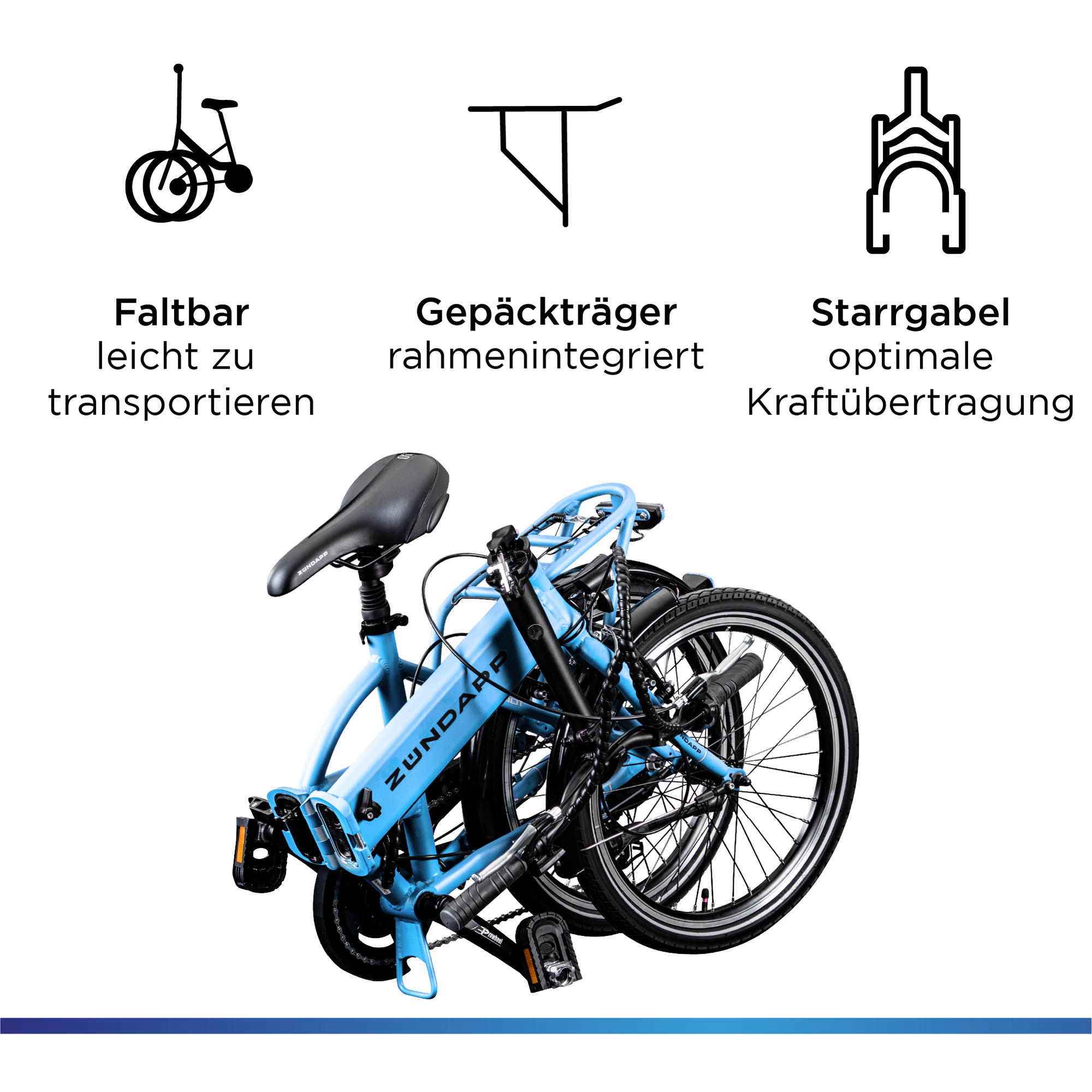 Zndapp Z101 20 Zoll Elektro Klapprad fr Erwachsene 150 - 180 cm 6 Gang E  Klappfahrrad E Bike Faltrad Pedelec StVZO bei Marktkauf online bestellen