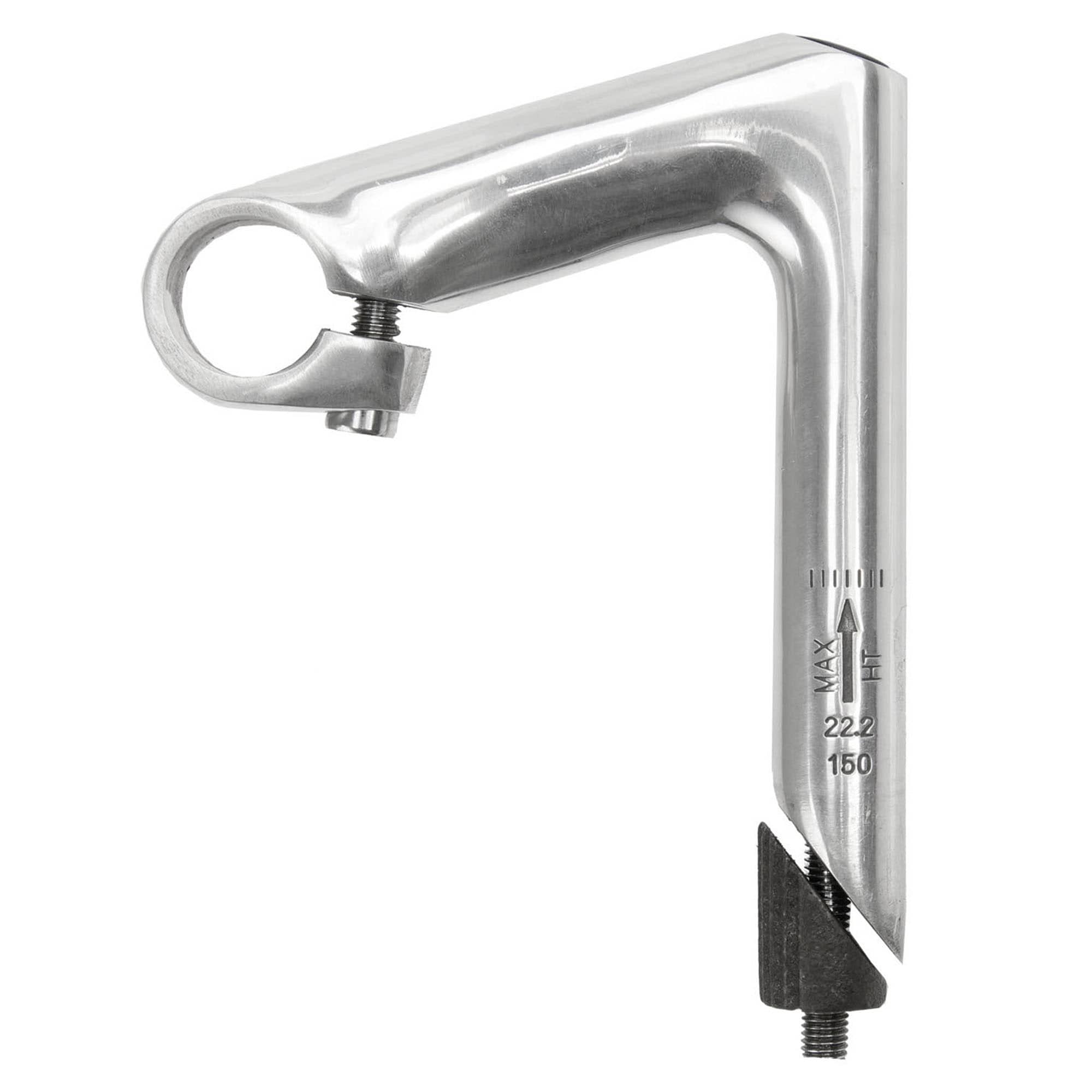 Messingschlager Fahrrad Vorbau 100 x 150 mm 1" Schaftvorbau Aluminium Cityrad Damenrad Hollandrad 