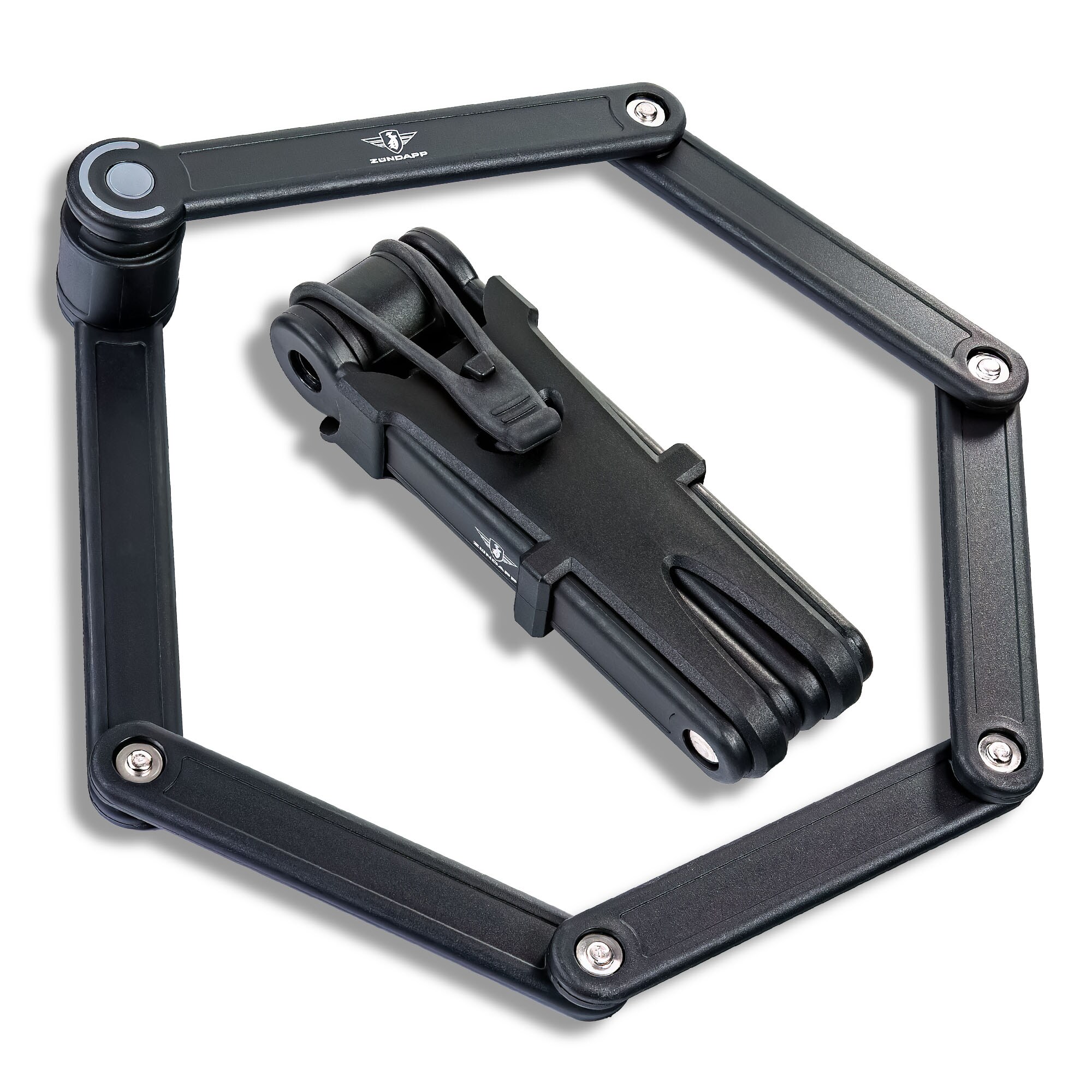 Z&uuml;ndapp Fahrradschloss Faltschloss Fahrrad E Bike Schloss 85 cm diebstahlsicher 