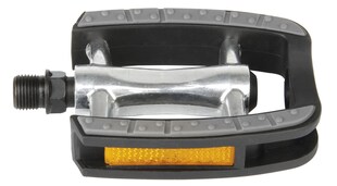 M-Wave Steady C Fahrradpedale Anti-Rutschpedale 9/16" Trekking Pedale mit Reflektor Fahrrad Pedal 