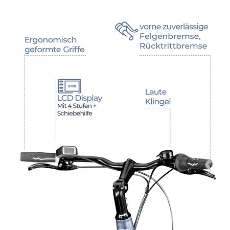 Bosch 150 Zoll - online 170 bei Marktkauf bestellen für E Zündapp 7 Damenfahrrad Pedelec Gängen Z909 28 Bike mit cm