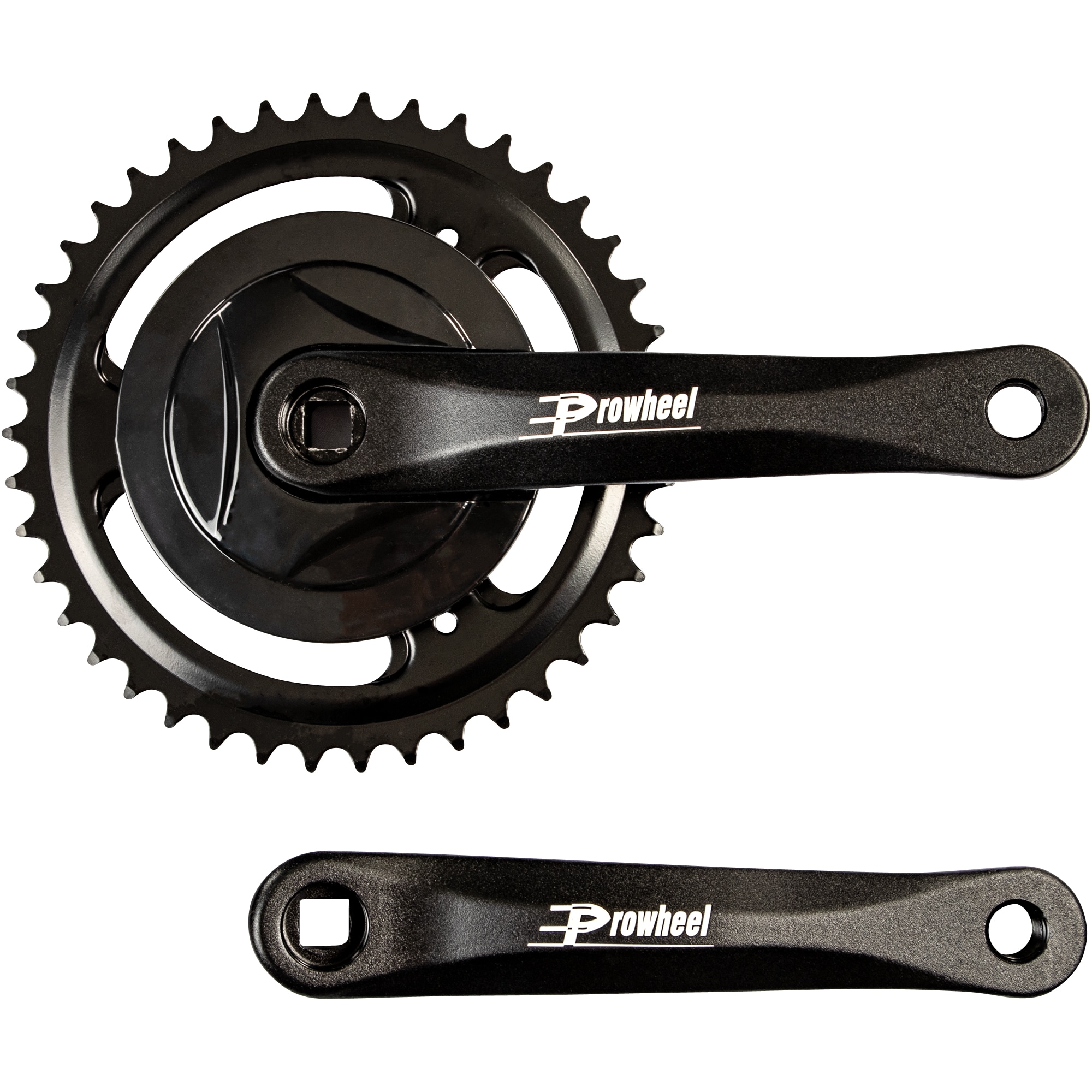 Prowheel Kurbelgarnitur einfach Fahrrad Kettenradgarnitur 170 mm 42 Z&auml;hne 