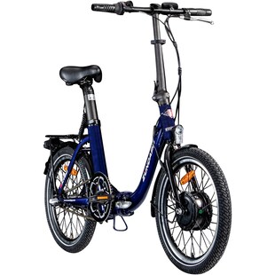 Zündapp ZXT20 E Bike 20 Zoll E Klapprad Tiefeinsteiger 3 Gang 145 - 185 cm blau 