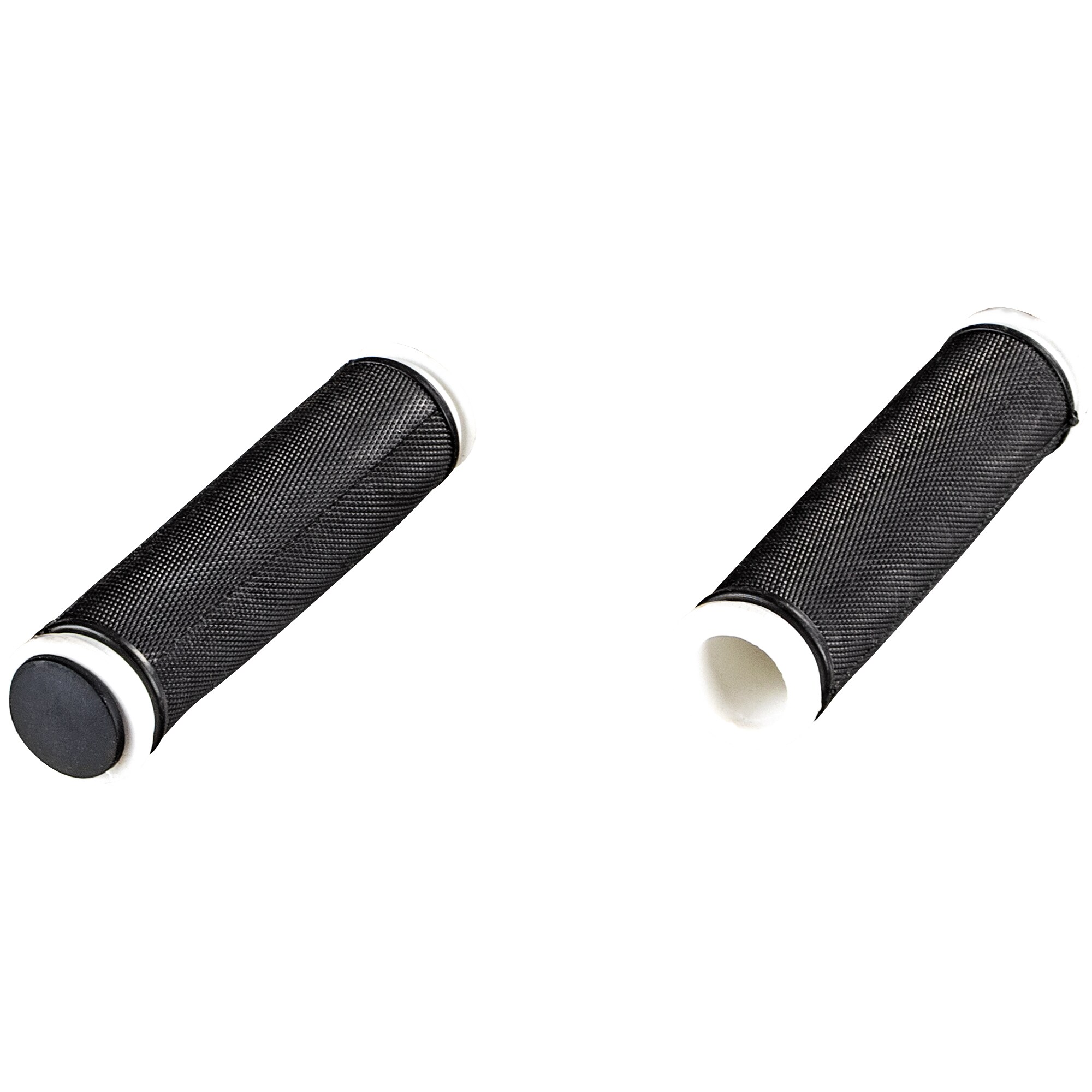 Galano Toxic Griffe 124 mm 22,2 mm Fahrradgriffe Grips Lenkergriffe Set rechts links Gummigriffe rutschfest MTB Mountainbike (schwarz/wei&szlig;) 