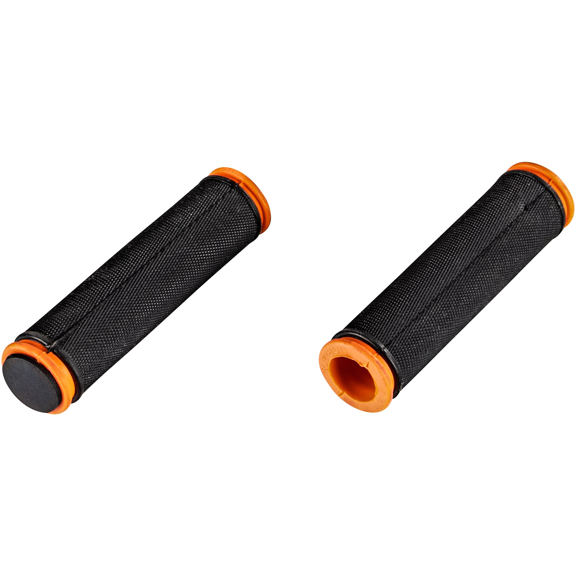 Galano Toxic Griffe 124 mm 22,2 mm Fahrradgriffe Grips Lenkergriffe Set rechts links Gummigriffe rutschfest MTB Mountainbike (schwarz/orange) 