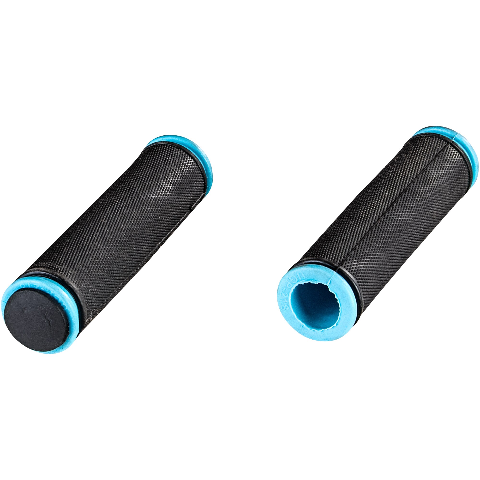Galano Toxic Griffe 124 mm 22,2 mm Fahrradgriffe Grips Lenkergriffe Set rechts links Gummigriffe rutschfest MTB Mountainbike (schwarz/blau) 