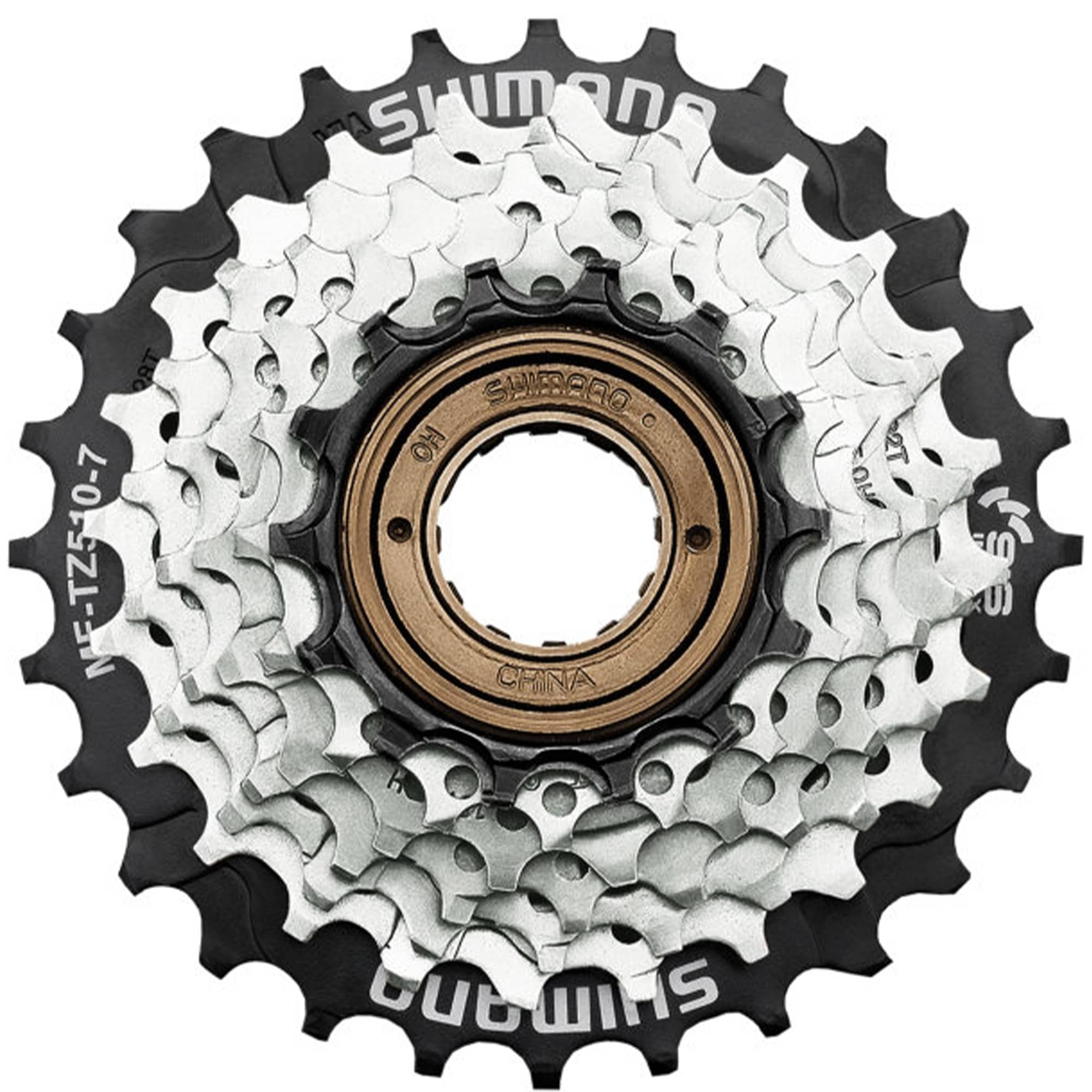 Shimano Tourney MF-TZ510 Kassette Schraubkranz Ritzelpaket Schaltkassette Freilauf MTB Mountainbike Trekking Bike 14-28 Z&auml;hne 