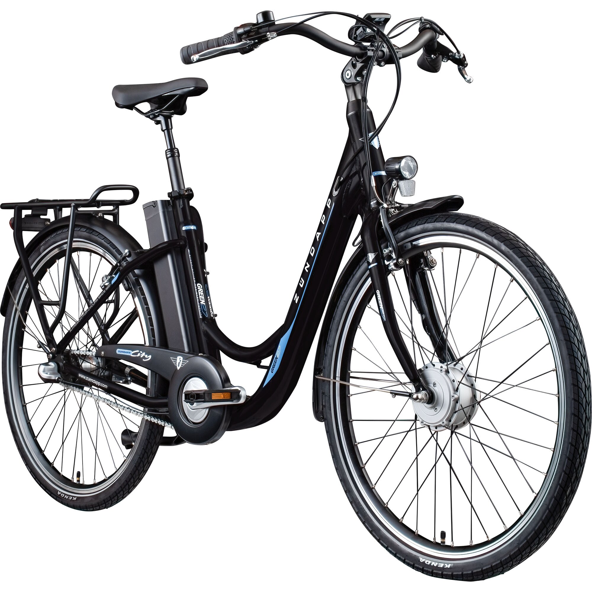 Z&uuml;ndapp Green 2.7 E Bike Damenfahrrad 26 Zoll schwarz/blau 