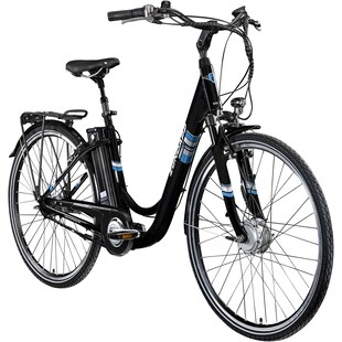 Zündapp Green 3.7 E Bike Damenfahrrad 28 Zoll mit Nabenschaltung 7 Gang schwarz blau 