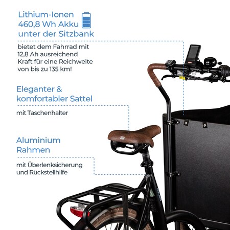 Zündapp Cargo C2426 E Bike 26/24 Zoll Elektro Bike Pedelec Lastenfahrrad  bei Marktkauf online bestellen