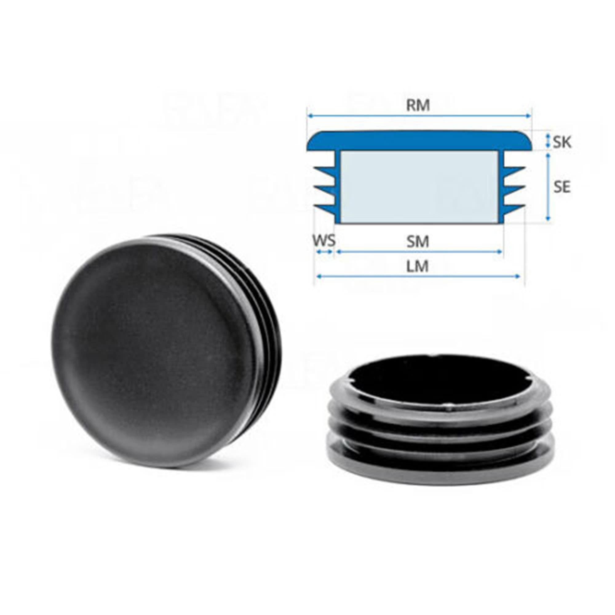 EMFA Endkappe Federgabel Ersatz Lamellenstopfen Rohrstopfen 1" Kappe Stopfen 
