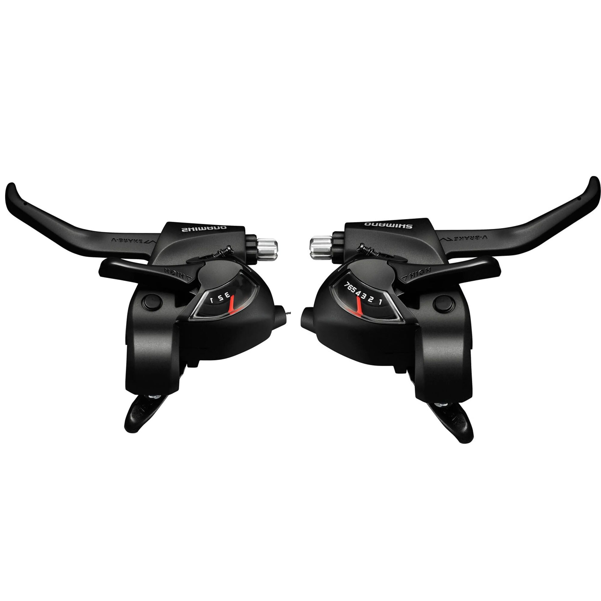 Shimano Tourney ST-EF41 Schalthebel Fahrrad EZ Fire Plus Fahrradschalthebel Schaltgriff Mountainbike MTB Kettenschaltung SET 7-fach rechts + 3-fach links 