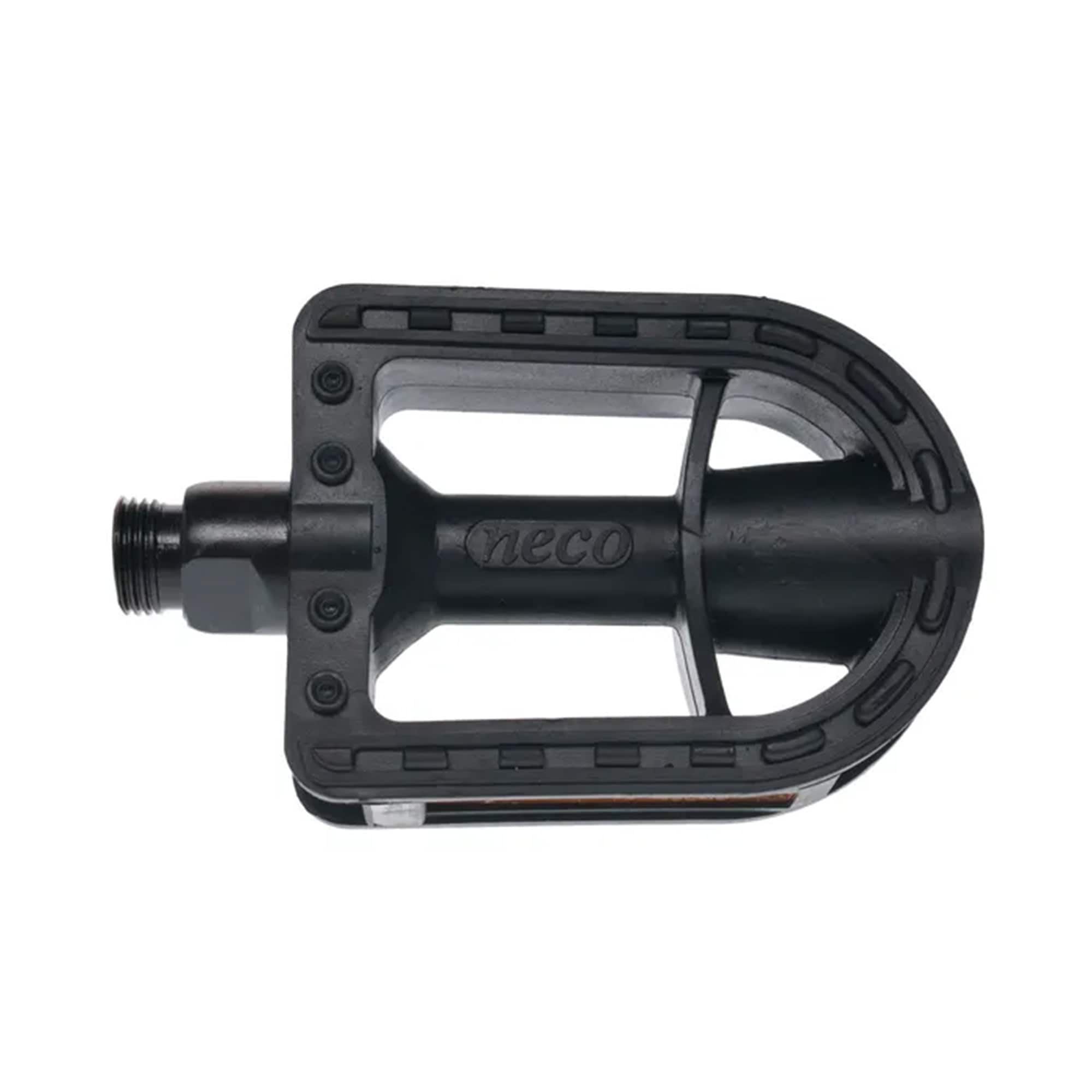 Neco WP-148 Pedale Fahrradpedal Kinderfahrrad mit Reflektoren Set Paar rutschfest Pedalgewinde schwarz 
