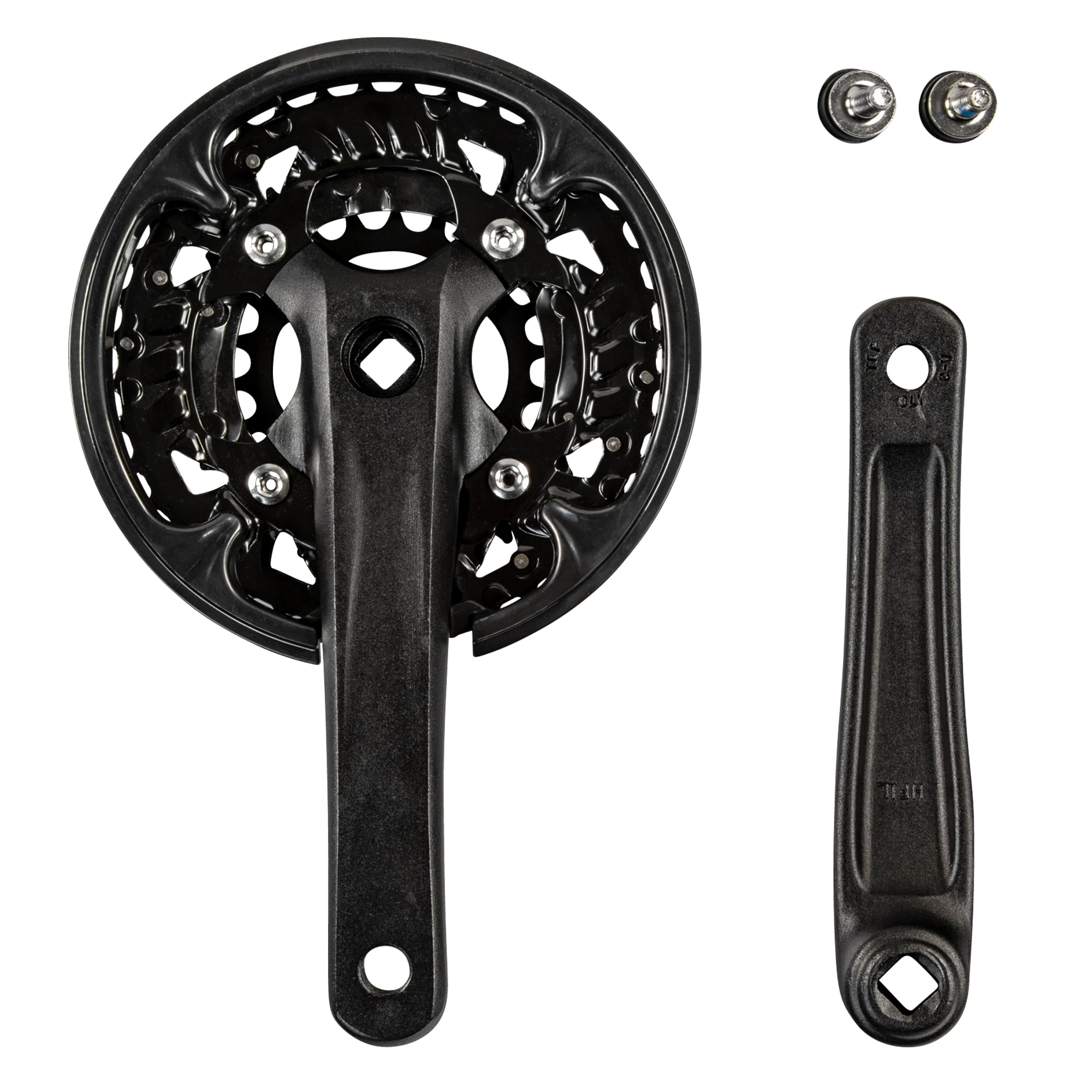 Wheeltop TCXC2E-HF1 Fahrrad Kurbel 3-fach 40-30-22 Z&auml;hne 170 mm Kurbelgarnitur Kettenradgarnitur Trekking Bike 