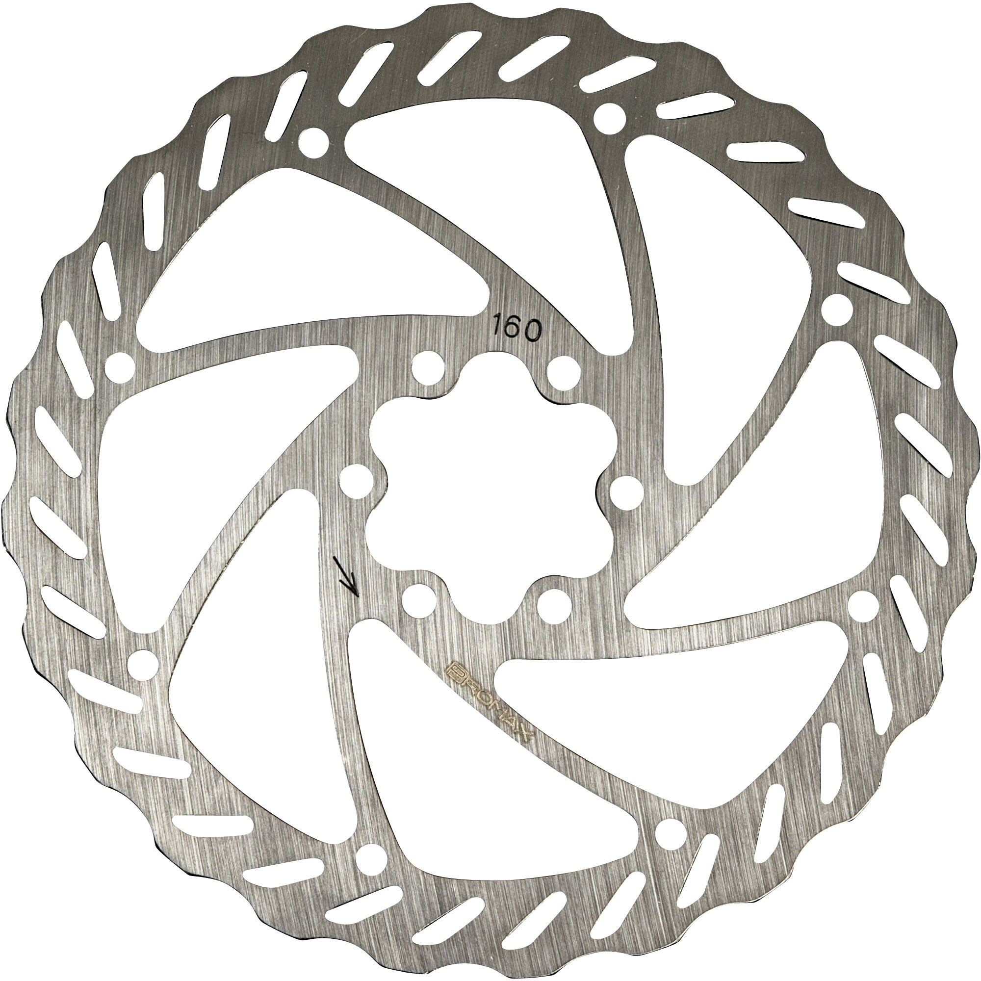 Promax Bremsscheibe 160 mm Scheibenbremsen MTB Stahl Fahrradbremse Fahrrad Bremse 6-Loch Fahrradbremsscheibe 