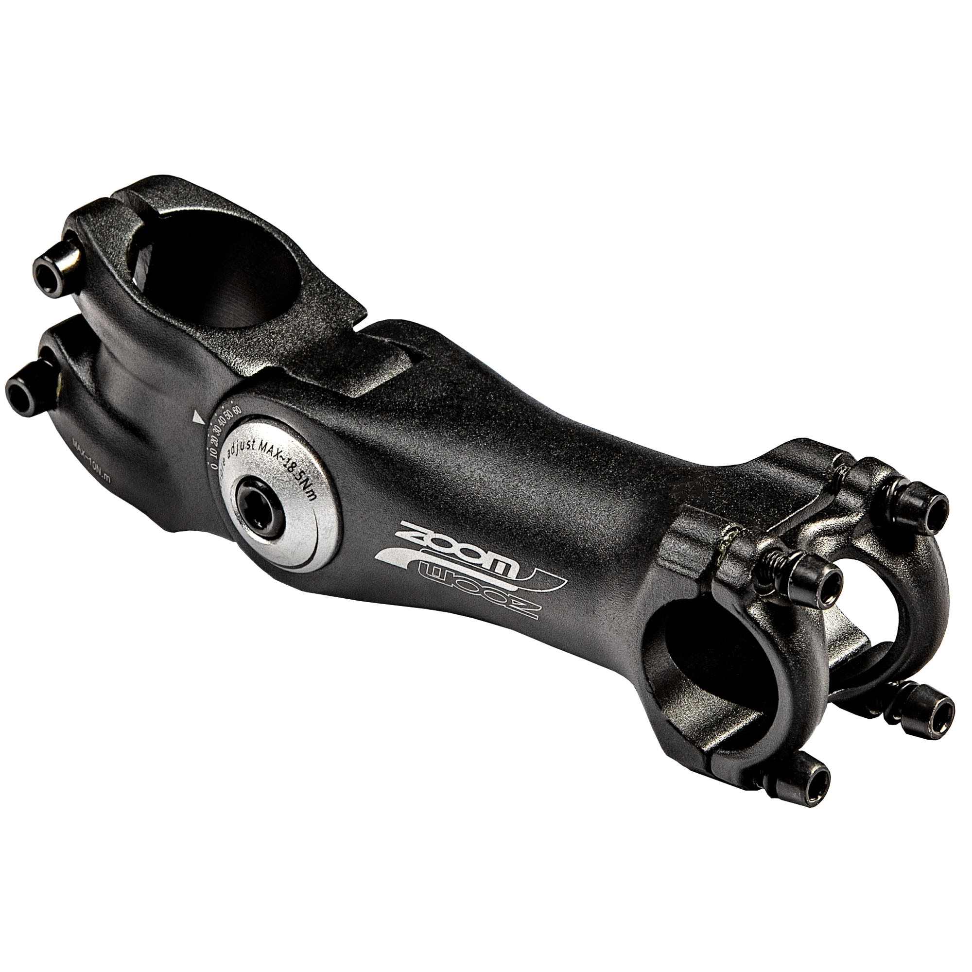 Zoom Vorbau 1 1/8 Zoll Ahead Lenkervorbau Fahrradvorbau Fahrradlenkervorbau verstellbar MTB Trekking 25,4 mm x 125 mm 