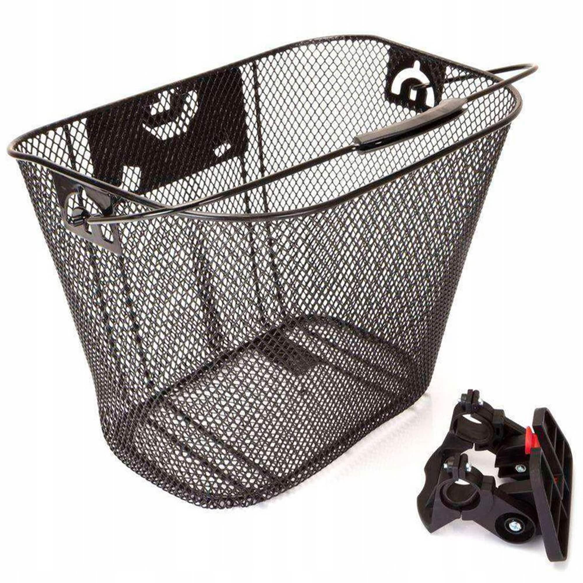 B&uuml;chel BSP 001 Fahrradkorb vorne Korb Citybike Metallkorb Lenkerkorb Frontkorb abnehmbar Clip On mit Halterung 