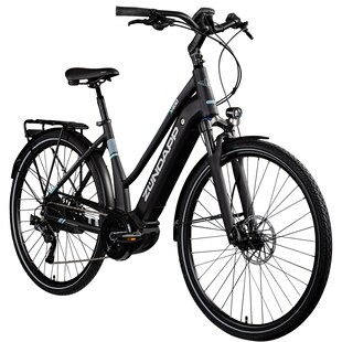 Zündapp X400 E Bike Trekkingrad 28 Zoll E Fahrrad 155 - 170 cm Pedelec Bosch schwarz/türkis 