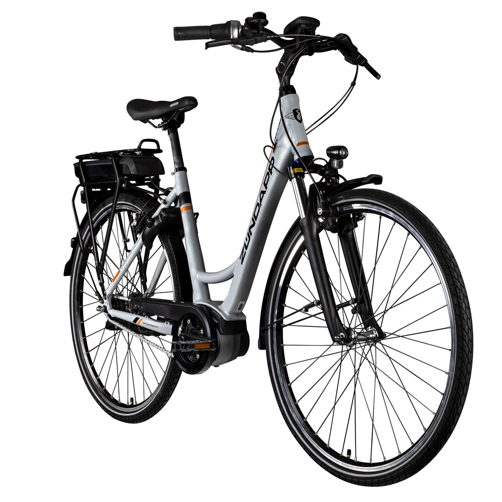 X200 E Bike Damenfahrrad 155 - 180 cm Stadtrad Pedelec Bosch silber