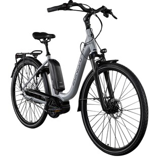 Zündapp X300 E Bike Damenfahrrad 155 - 180 cm Stadtrad Pedelec Bosch silber/lila 