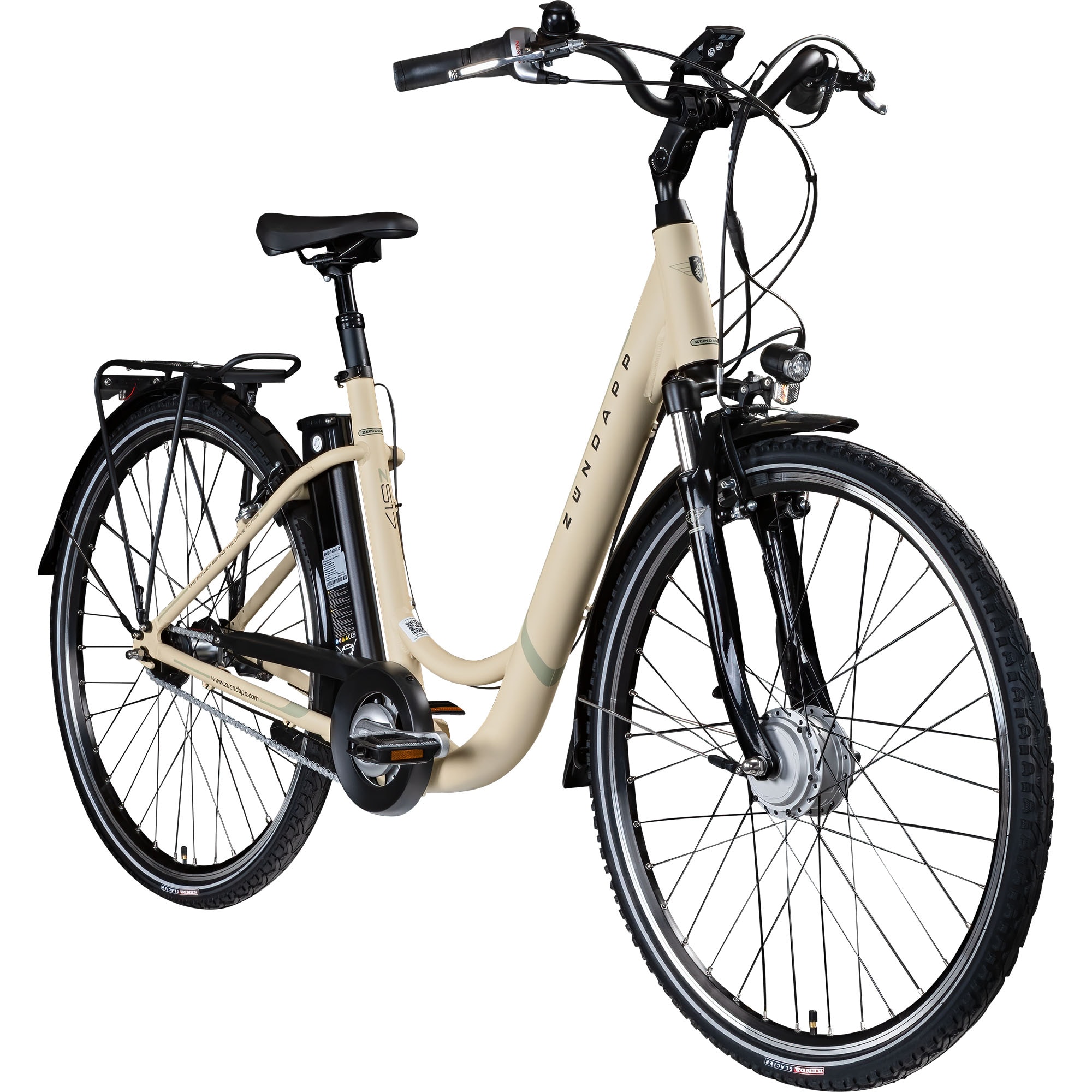 Z&uuml;ndapp Z517 E Bike Damenfahrrad 28 Zoll elfenbein 