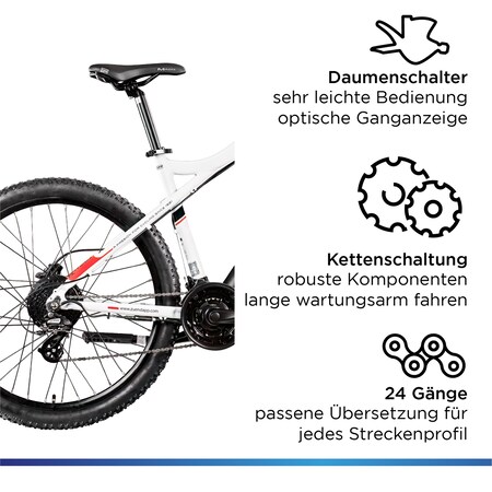 Zündapp Z898 E-Bike E Mountainbike 27,5 Zoll Pedelec 170 - 190 cm Hardtail  MTB 24 Gang bei Marktkauf online bestellen