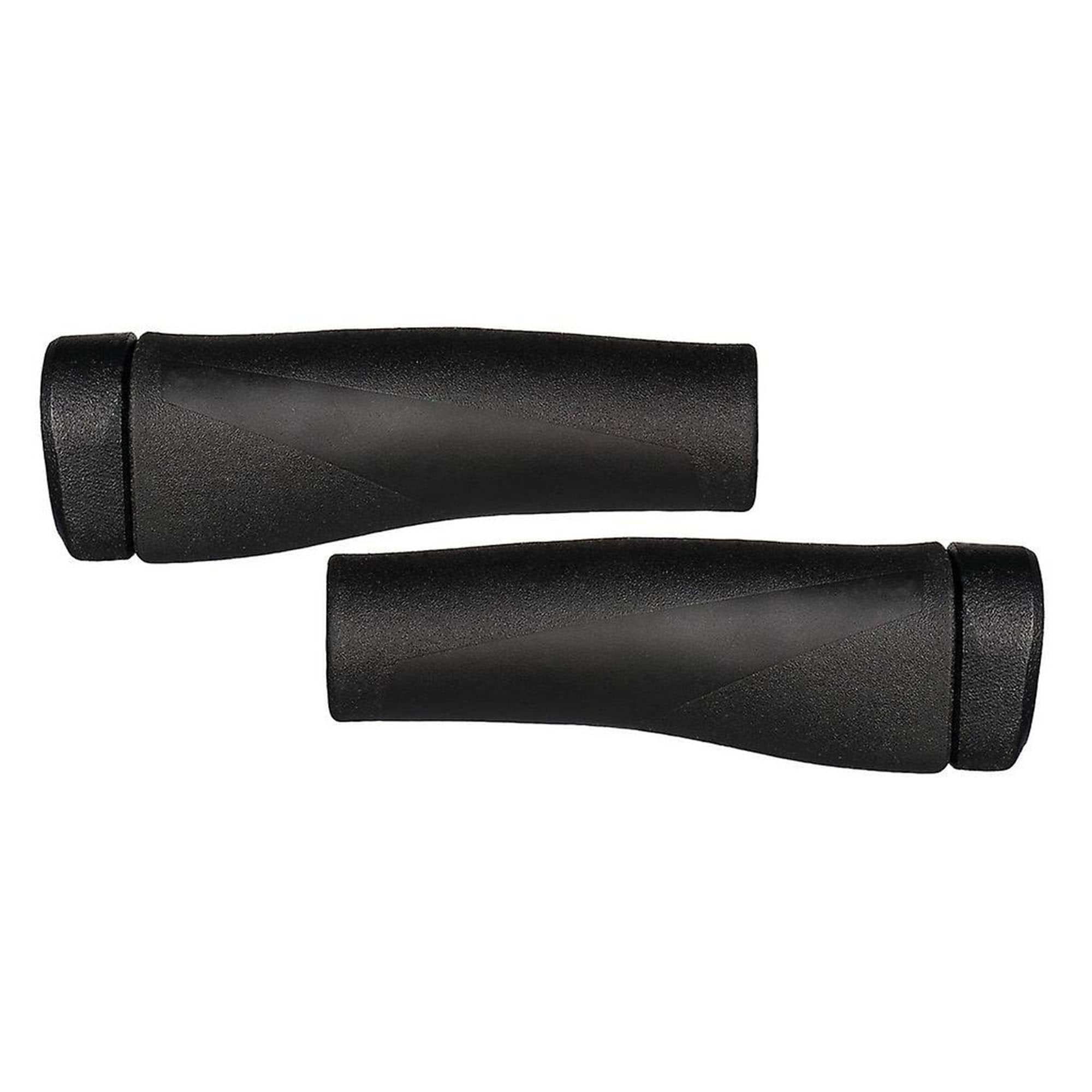 Herrmans Clik DD37BR Griffe 123 125 mm 22,2 mm Fahrradgriffe Grips Lenkergriffe ergonomisch (Set, rechts + links) 