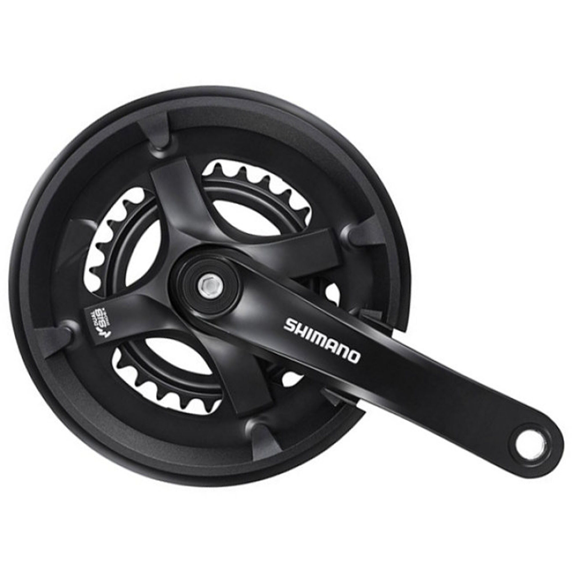 Shimano FC-TY501-2 Kurbel 2-fach 30-46 Z&auml;hne 175 mm Kurbelgarnitur Fahrradkurbel Kettenradgarnitur 