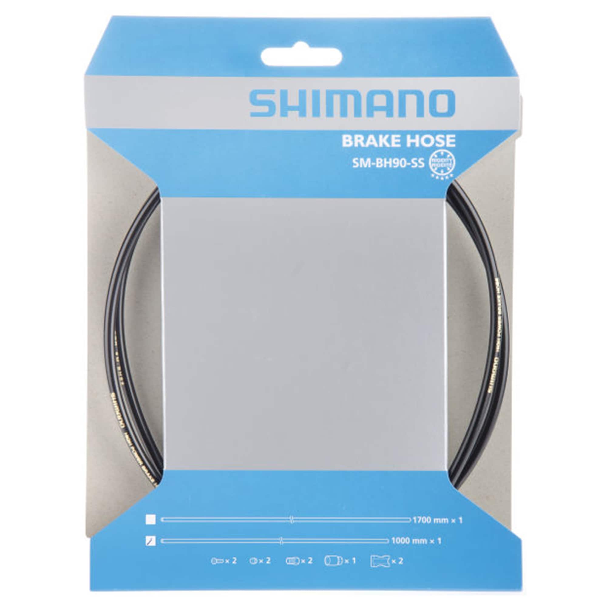 Shimano SM-BJ90-SS Bremsleitung f&uuml;r hydraulische Scheibenbremse Bremsrohr Fahrradbremse Bremsen Set 1700 mm schwarz - Bild 1