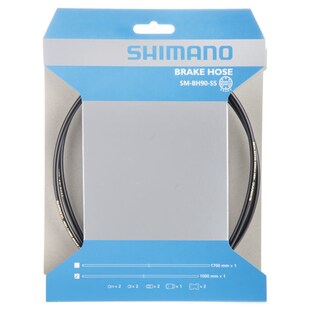 Shimano SM-BJ90-SS Bremsleitung für hydraulische Scheibenbremse Bremsrohr Fahrradbremse Bremsen Set 1700 mm schwarz 