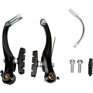 Zündapp Z101 Fahrradbremse V-Brake Alu Fahrrad Bremsen mit Bremsbelägen Felgenbremse Green 1.0 E Bike Klapprad 