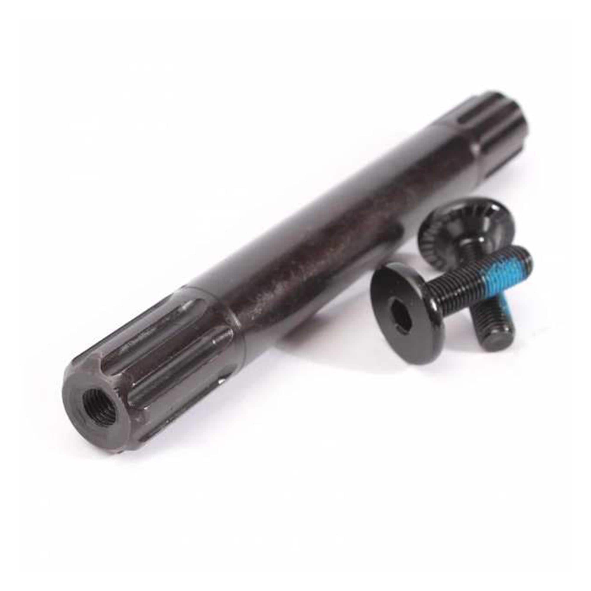 KHE BMX Achse Fahrradachse 150 mm L&auml;nge 19 mm 8T Gewinde Fahrrad Achse mit Schraube 