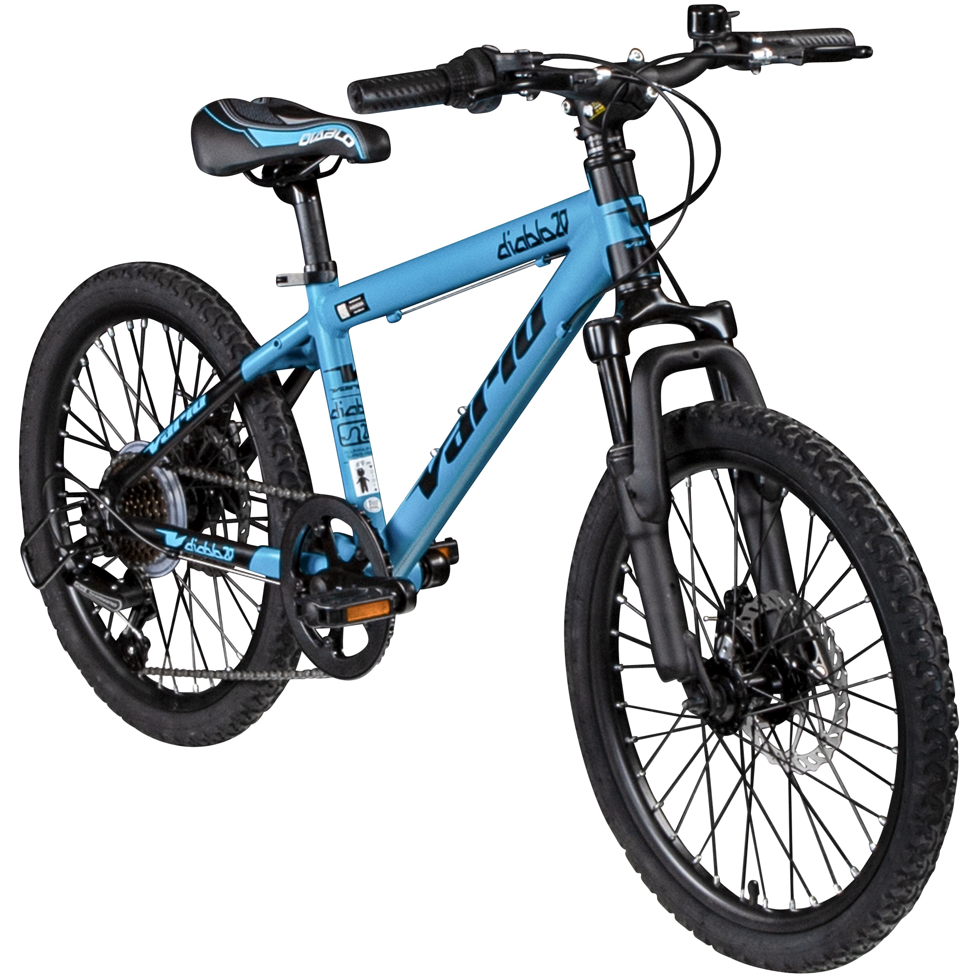 Vario XC DIABLO 20 DISK Kinderfahrrad MTB 20 Zoll ab 6 Jahre Fahrrad M&auml;dchen oder Jungen Kindermountainbike 