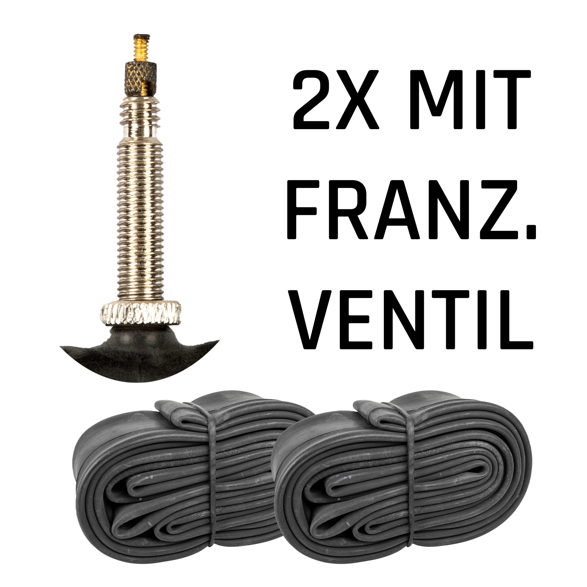 Kujo Fahrradschlauch 12 - 28 Zoll Fahrrad Schlauch Fahrradschl&auml;uche AV FV Autoventil Schraderventil Franz&ouml;sisches Ventil Sclaverand universal Schlauch 