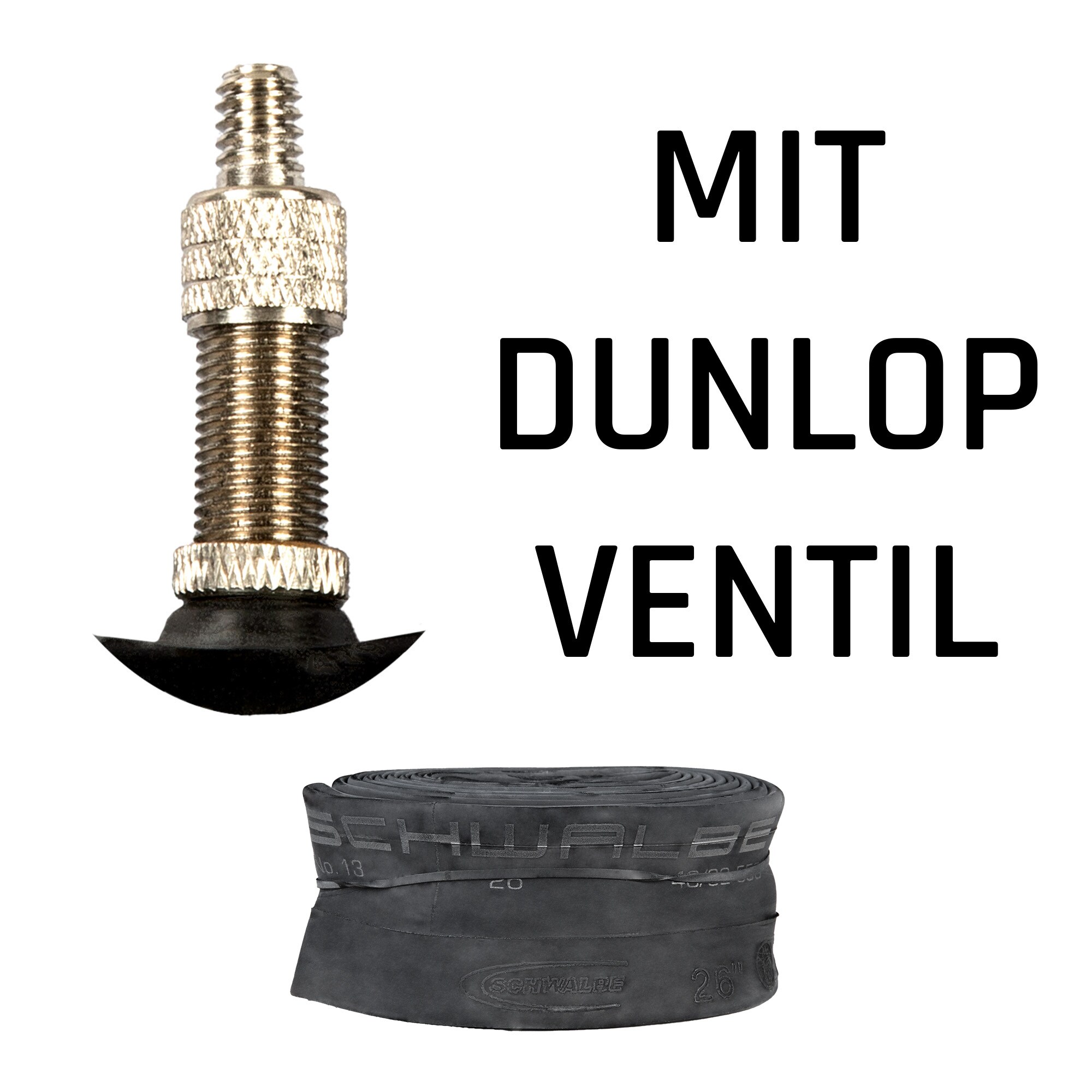 Schwalbe Fahrradschlauch universal Fahrradschl&auml;uche Fahrrad 1 Schlauch 24" x 1,50" - 2,50" DV 40 mm 