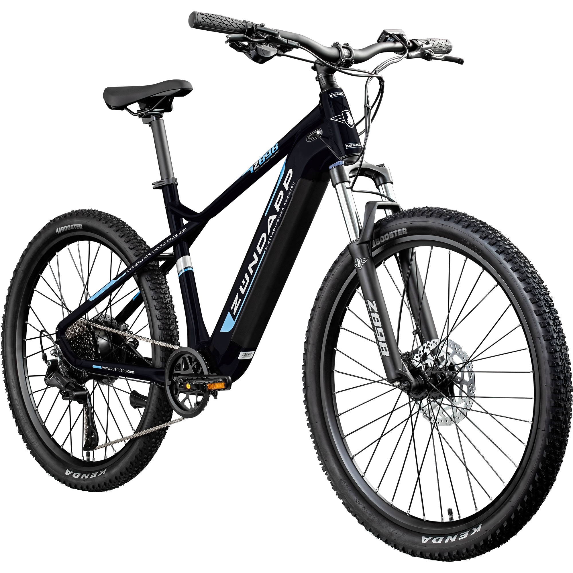 Z&uuml;ndapp Z898 E-Bike E Mountainbike 27,5 Zoll Pedelec 170 - 190 cm Hardtail MTB 10 Gang Elektro Fahrr&auml;der Scheibenbremsen 