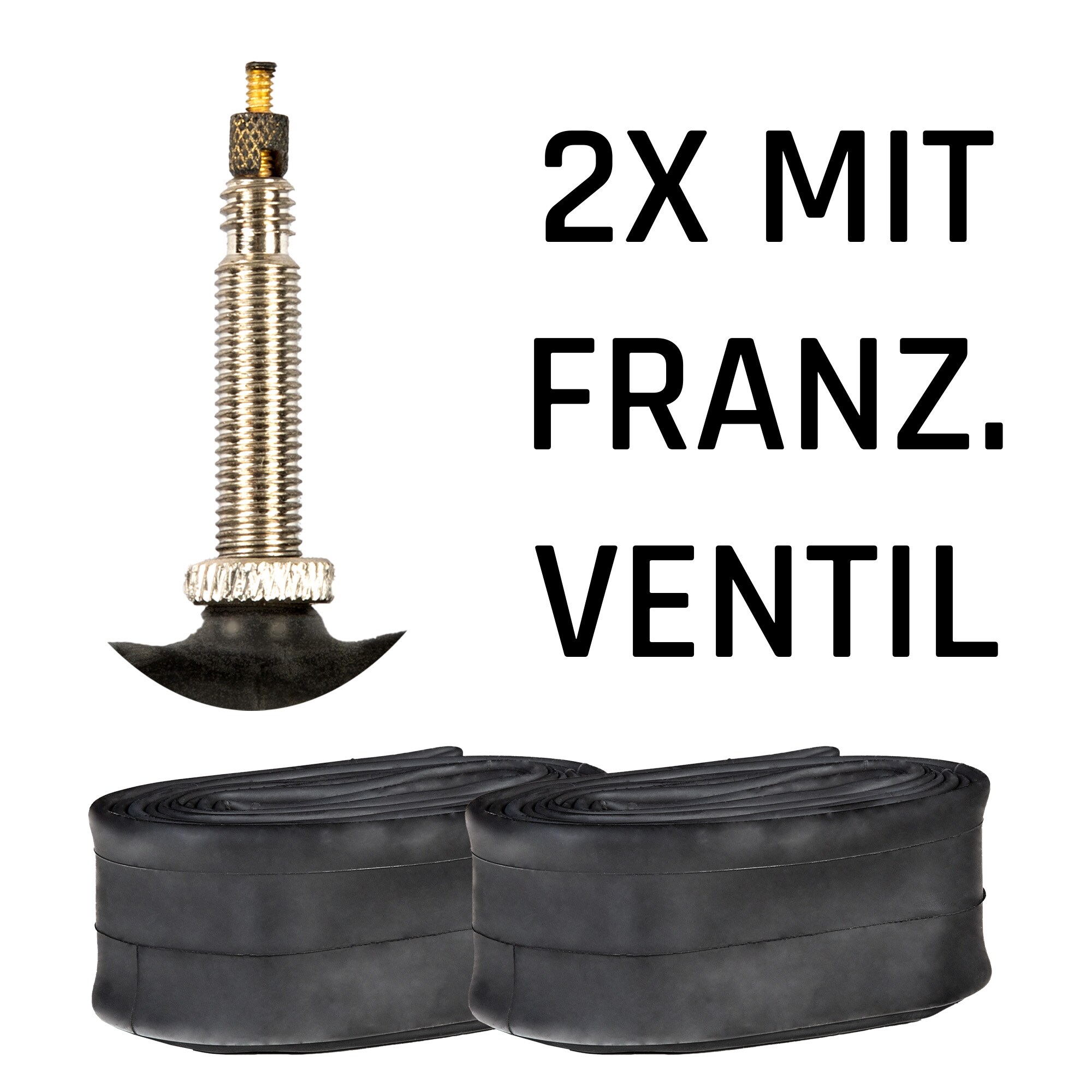 Continental Fahrradschlauch universal Fahrrad 2 Schl&auml;uche 700c x 28c - 37c FV 42 mm 