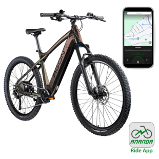 Agon Alpha E Bike Mountainbike Herren oder Damen 170 - 190 cm Pedelec 27,5 Zoll sunrise black metallic 