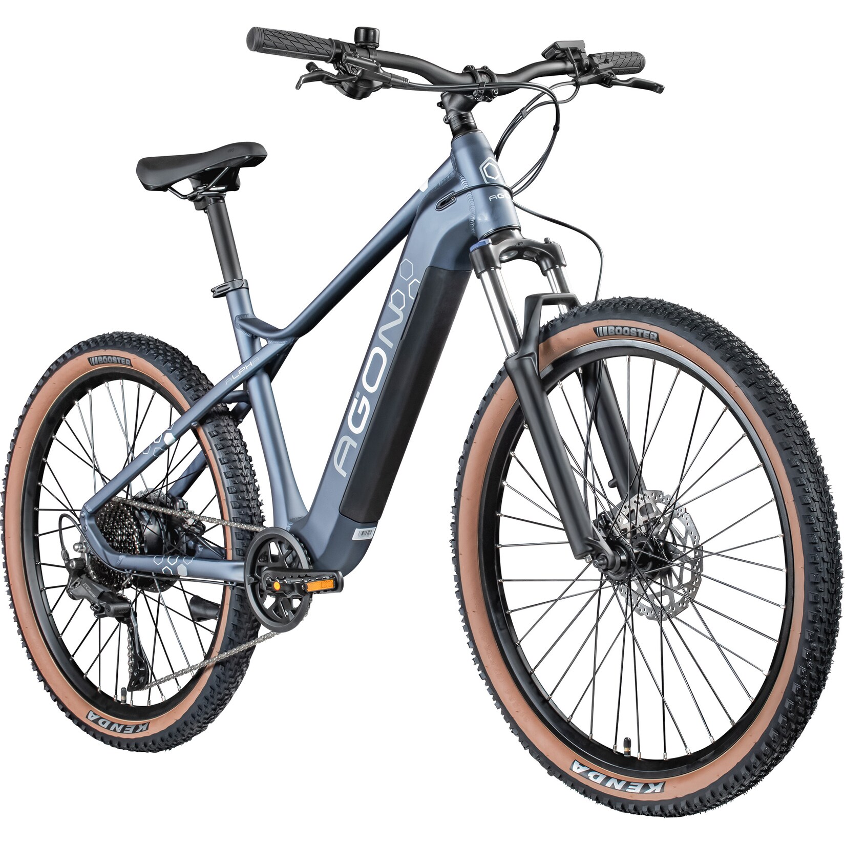 Alpha E Bike Mountainbike Herren oder Damen 170 - 190 cm Pedelec 27,5 Zoll rock grey anthracite