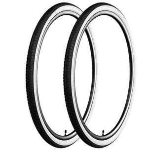 Kenda K-121-011 Fahrradreifen mit Sidewall 2 Reifen 28 x 1,75 schwarz/weiß 