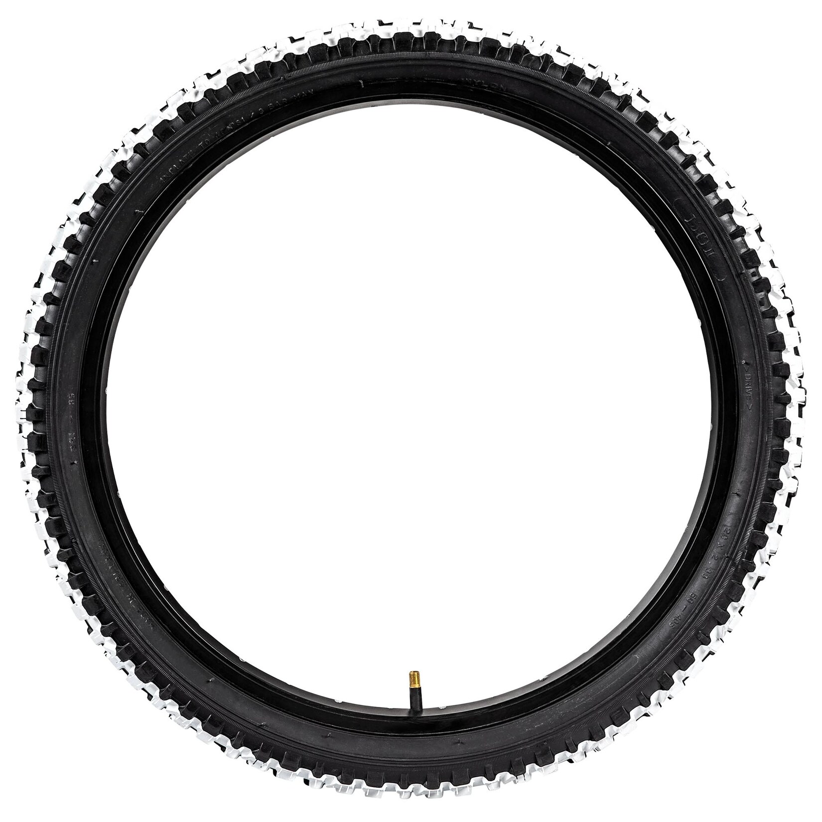Fahrradreifen MTB Fahrrad Mountainbike 2 Reifen 20 x 2,0" schwarz/weiß