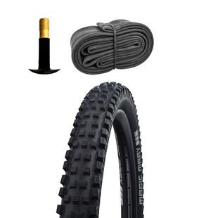 Schwalbe Magic Mary Fahrradreifen Enduro MTB 29 Zoll E Mountainbike Reifen Downhill 29" x 2,40" mit Schlauch AV Addix Soft Super Gravity 