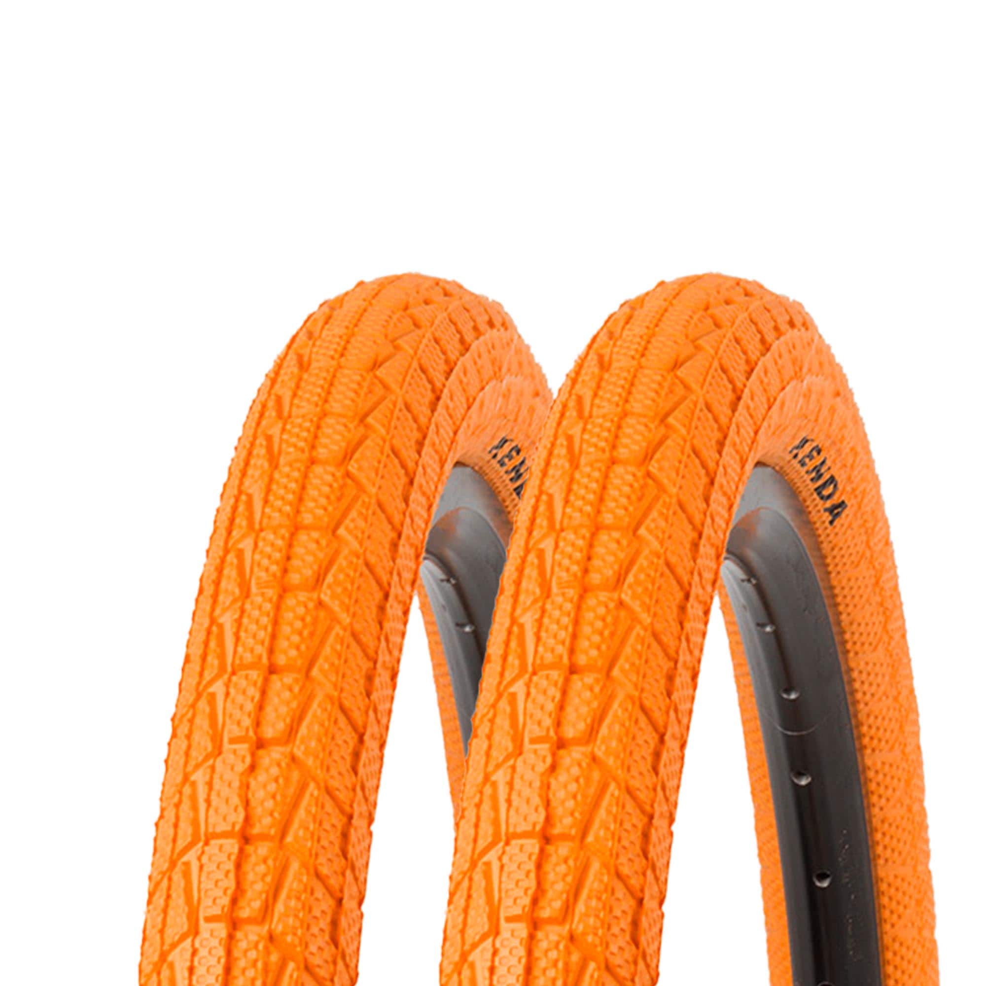Kenda Krackpot Colour Fahrradreifen BMX Kinderfahrrad 2 Reifen orange 